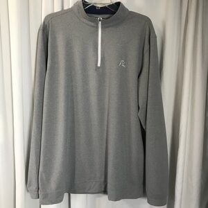 Rhoback Gray 1/4 Zip Pullover